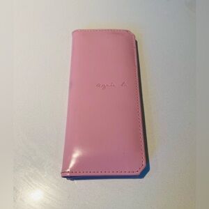 Agnes B pink card holder/ wallet